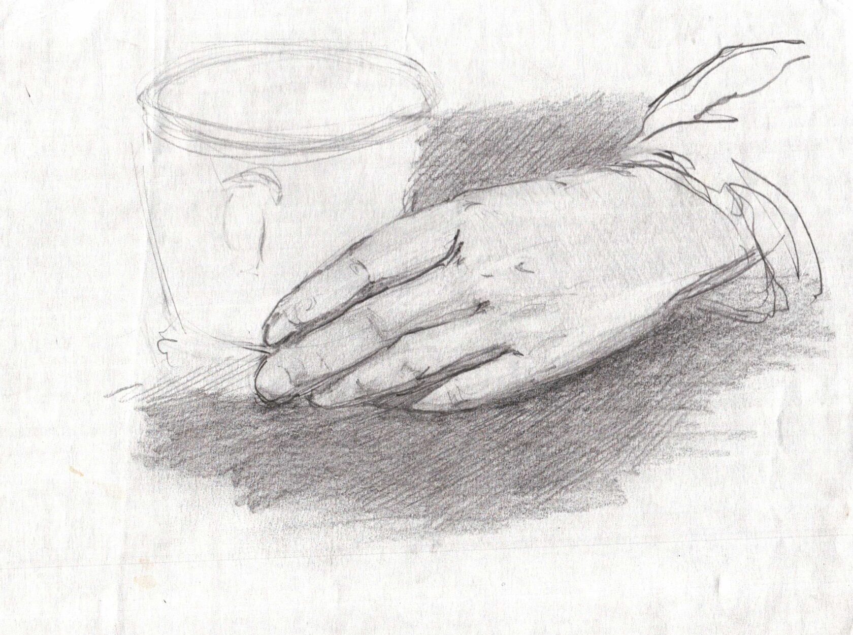 A sketch of a hand